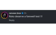 Screenshot of Ranveer Brar's comment.